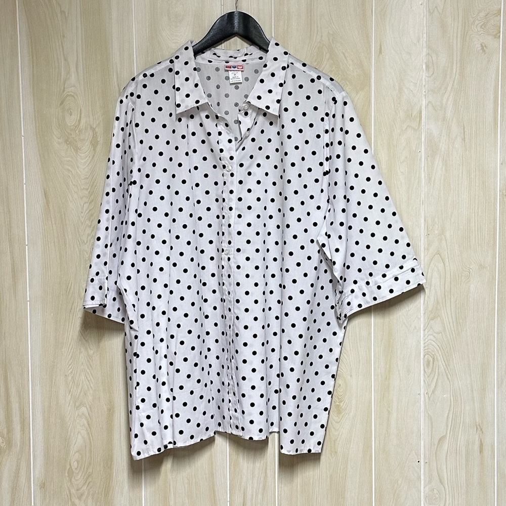 Polka Dot Button-Up